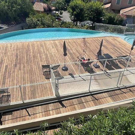 Superbe Appartement, Piscine, Vue Mer Et Montagnes Antibes Exteriér fotografie