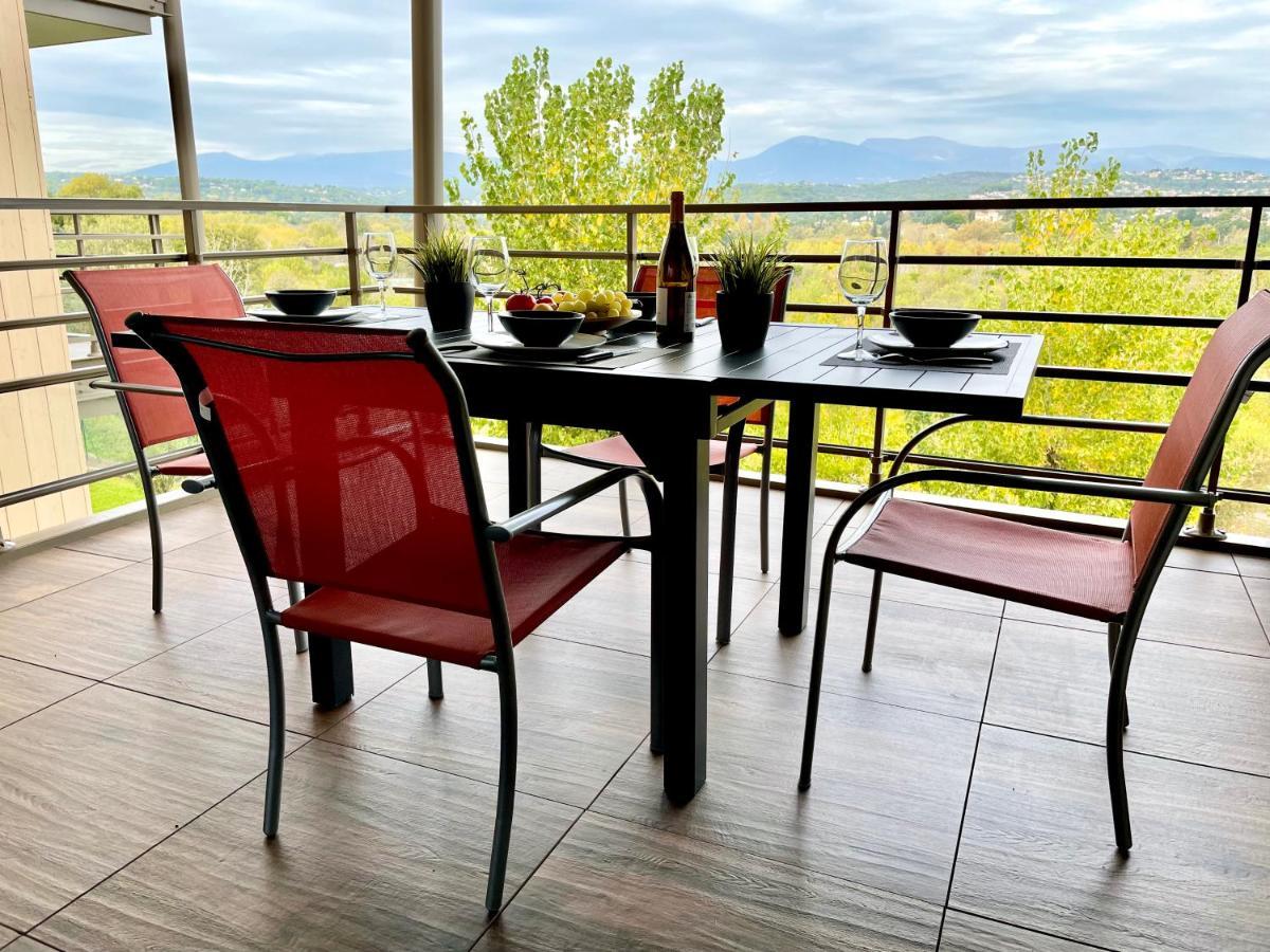 Superbe Appartement, Piscine, Vue Mer Et Montagnes Antibes Exteriér fotografie