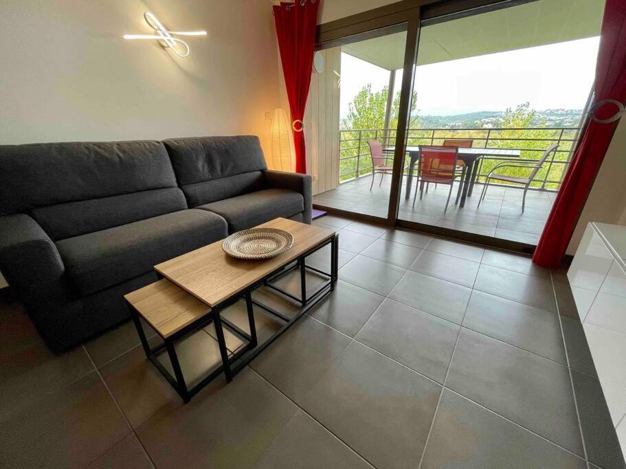 Superbe Appartement, Piscine, Vue Mer Et Montagnes Antibes Exteriér fotografie