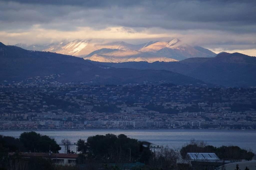 Superbe Appartement, Piscine, Vue Mer Et Montagnes Antibes Exteriér fotografie